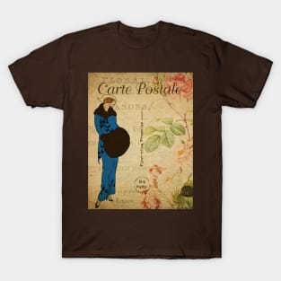 Vintage French Postcard Art Nouveau T-Shirt